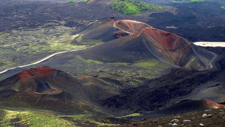 Side craters view