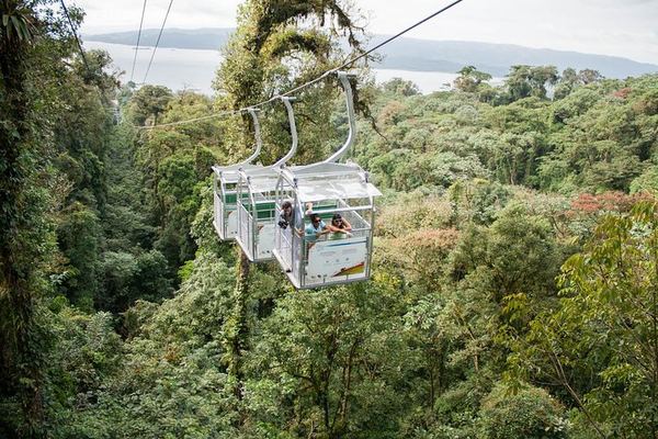 Sky Tram and Sky Trek at Arenal: Cable Car Up, Zip Lines Down