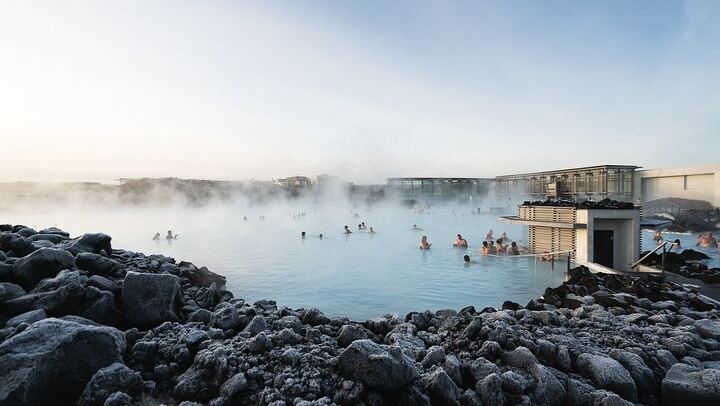 Relaxing in the Blue Lagoon