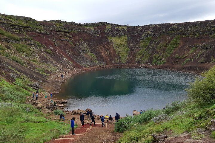 Small-Group Golden Circle, Sky Lagoon with Ticket & Kerid Crater