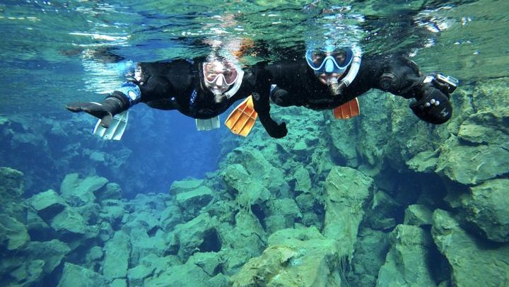 Snorkeling in Silfra