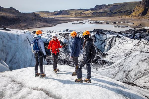 Glacier Discovery on Solheimajokull: Crevasses, Sinkholes and Moulins