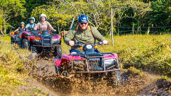 Splash through muddy waterholes on your ATV!