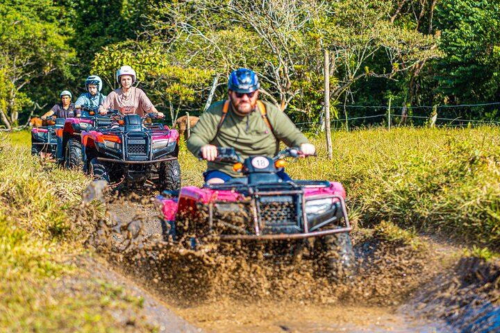 Splash through muddy waterholes on your ATV!