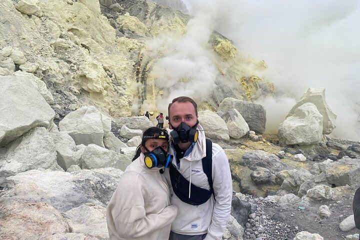 Sulphur stone in Mount Ijen