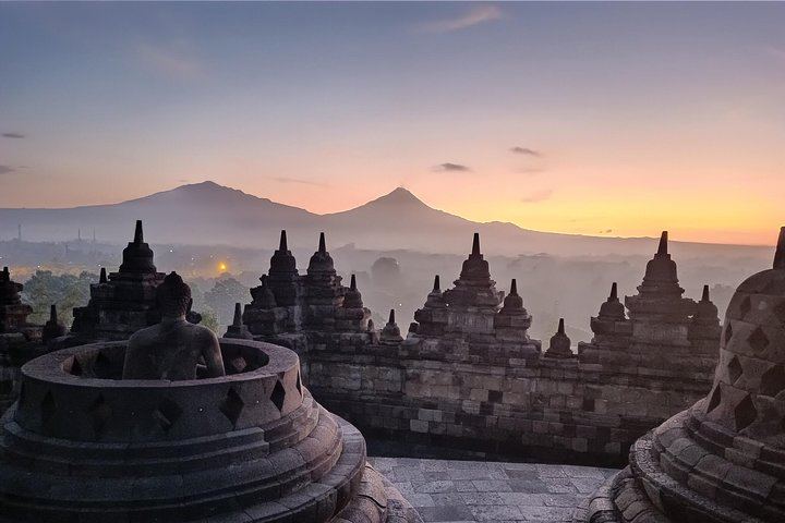 Sunrise in Borobudur Temple