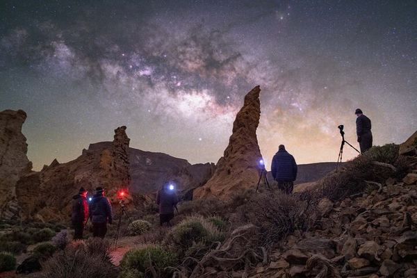 Teide Sunset and Stargazing at 2,000 m, with Smartphone Astrophotography