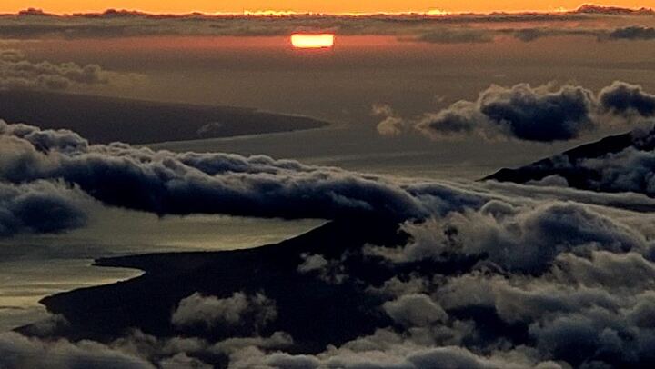 Sunset from Haleakala National Park summit