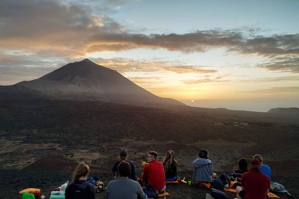 Teide at Dusk, Private: a Trail, the Sunset, then the Stars