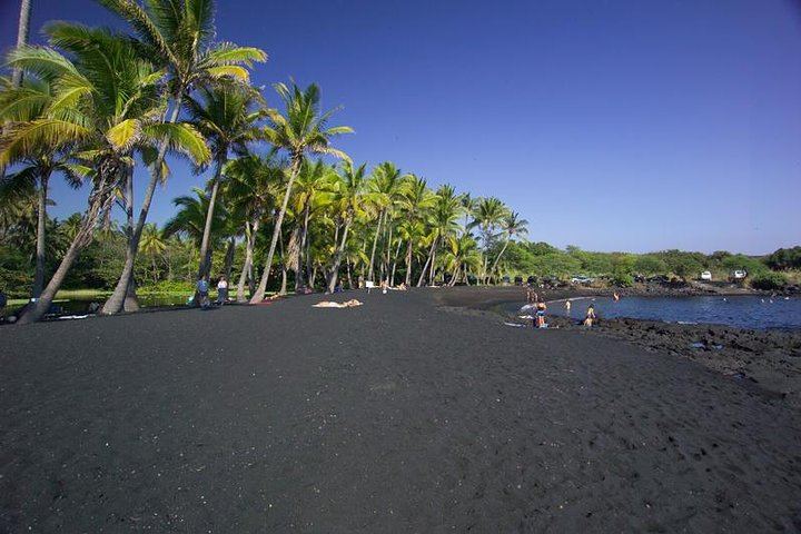 The Black Sand Beach at Punaluu