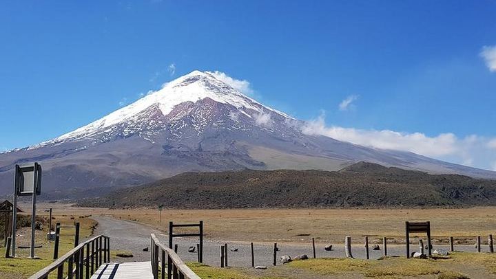 The Cotopaxi Volcano from the Limpiopungo valley.