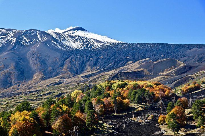 The north side of the volcano