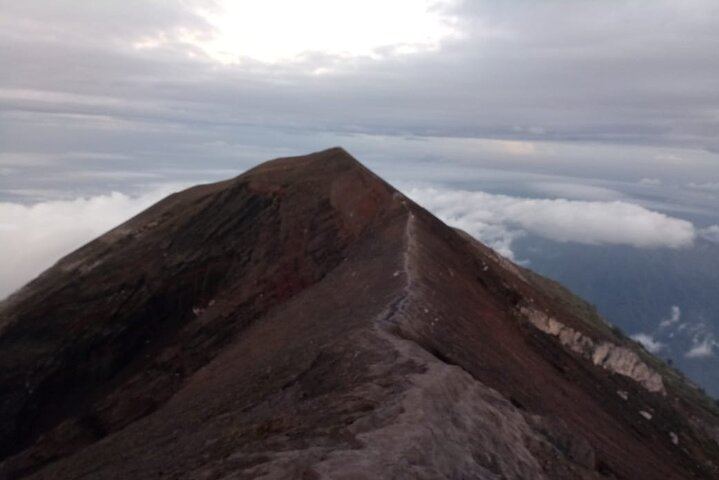 The path on the Summit of Mt. Agung