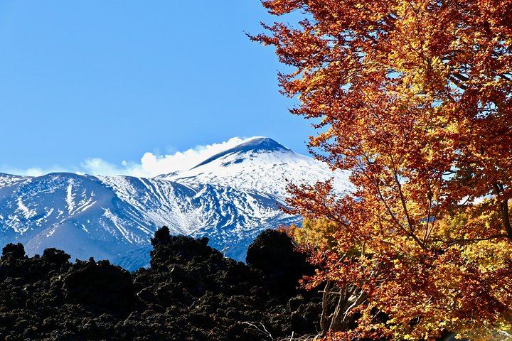 The spectacle of colors on the northern slope of Etna