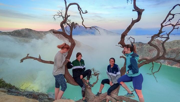 The view of Ijen Crater