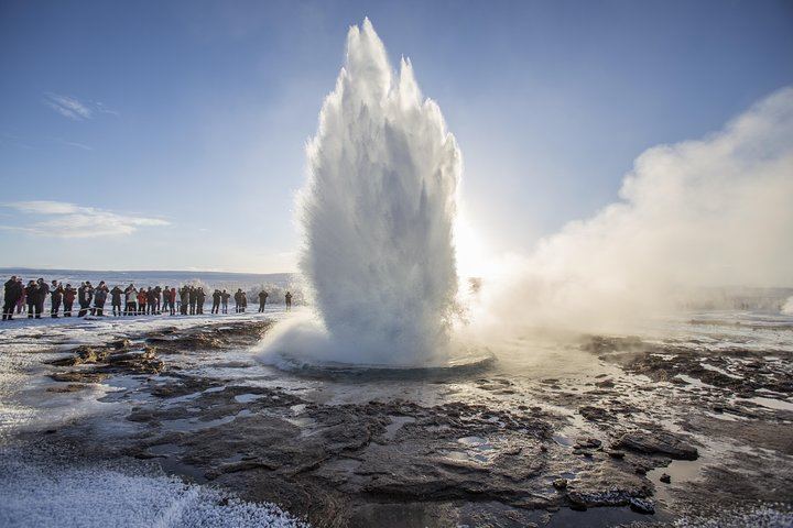 The wonderful Geysir on a sunny day