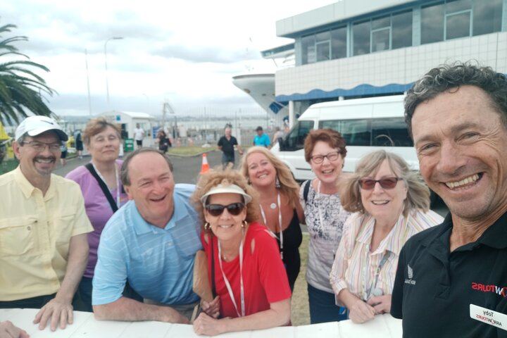 Toby and guests enjoying the tour