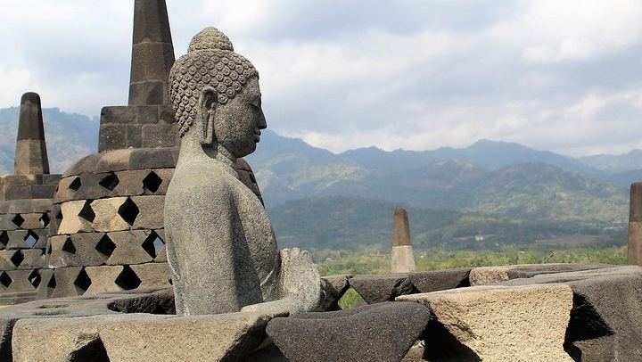 Top of Borobudur temple