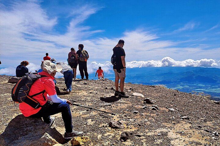 Top of Santa Ana Volcano, great view with great friends!