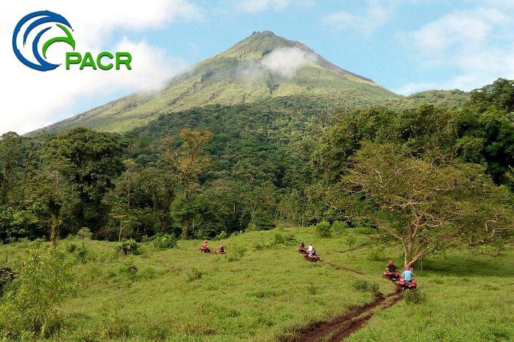 Trails leading you up close to the Arenal Volcano