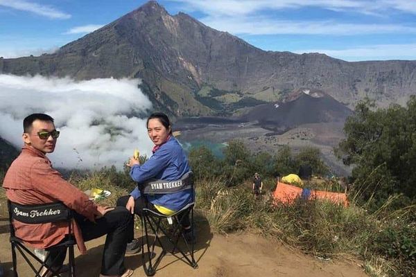 Private Rinjani to Senaru Rim with Syam Trekker: Park Fee In, 7 cm Mattress