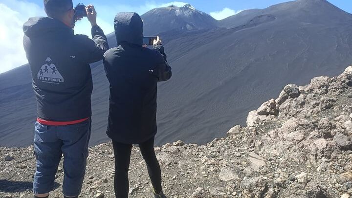 View of the summit craters