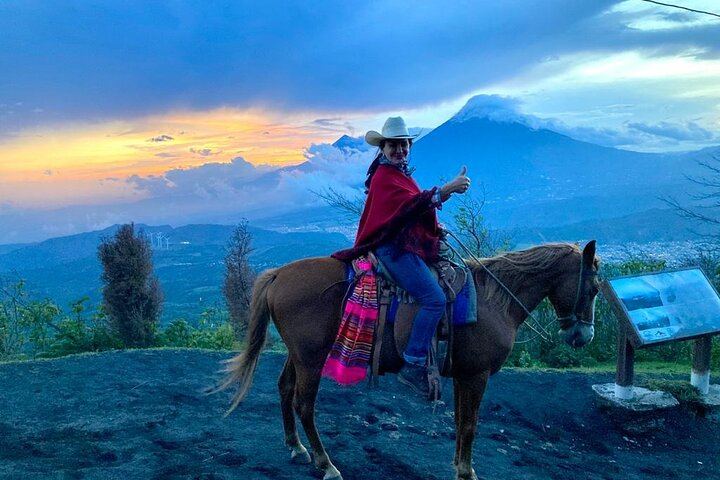 Views on the horseback ride up