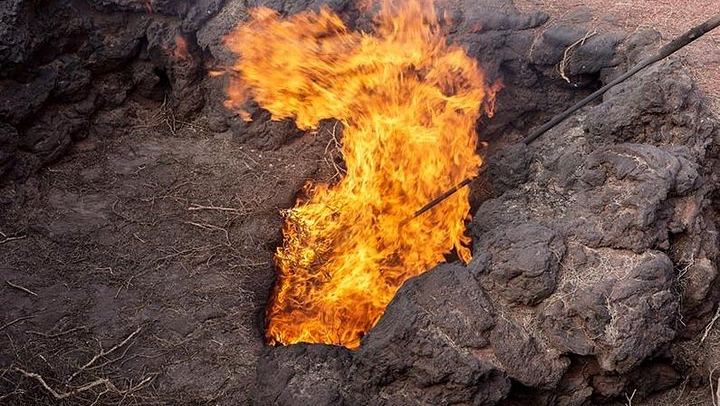 Volcano fire