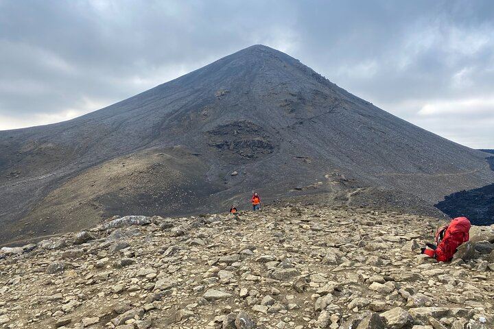 Volcano Hike and Blue Lagoon Including Admission Small Group Tour
