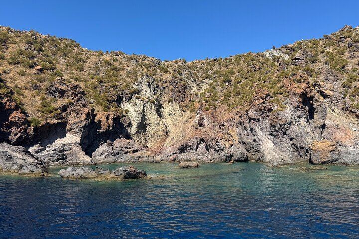 Vulcano Lipari Sciara of fire by day