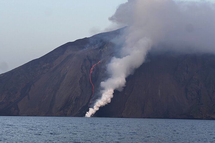 Vulcano Lipari Sciara of fire by day