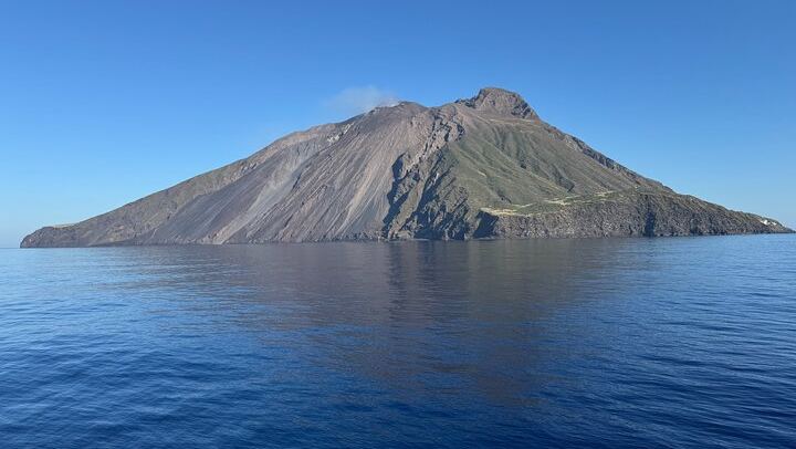 Vulcano Lipari Sciara of fire by day