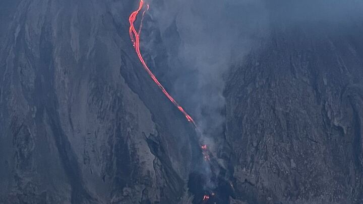 Vulcano Lipari Sciara of fire by day
