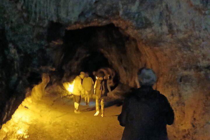 Walking through a lava tube!