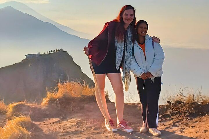Watching sunset from top of Mt Batur