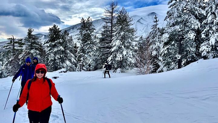 Winter snowshoe hike