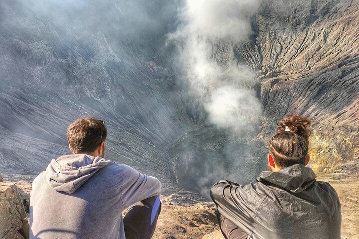 Witnessing inside the active volcano of Mount Bromo
